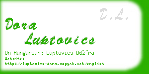 dora luptovics business card